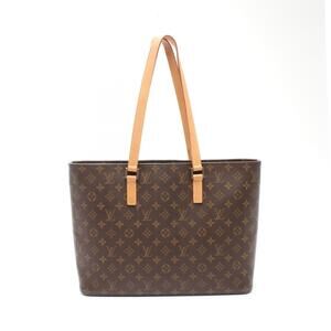Louis Vuitton Luco Monogram Tote Bag canvas leather brown